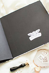 Papiernictvo - Svadobná kniha hostí "floral" - 12094179_