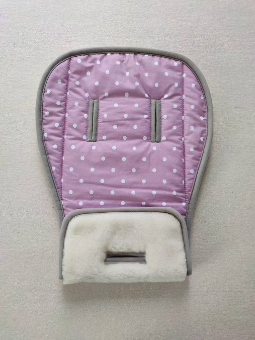 Detský textil - Vlnienka podložka do kočíka Baby Design Lupo 100 % Merino Top Super wash Bodka - 12097191_
