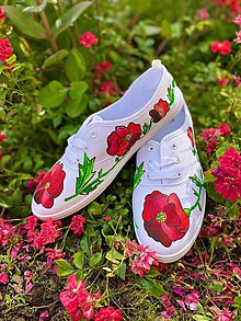 Ponožky, pančuchy, obuv - ♥ Ručne maľované tenisky ♥ - 12094921_