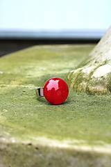 Prstene - Fusingový prsteň - Simple colours (Červená) - 12099492_