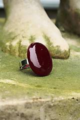 Prstene - Fusingový prsteň - Simple colours (Červená) - 12099519_