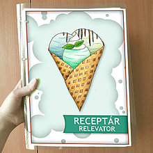 Papiernictvo - Zmrzlinový receptár (mäta) - 12098287_