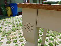Nábytok - Masívny stôl v rustikálnom štýle - dub, javor - 12101019_
