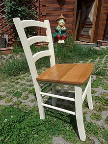Nábytok - Drevená buková stolička - 12101071_