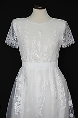 Šaty - Tylové svadobné šaty z lúčnej krajky - 12103254_