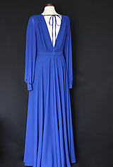 Šaty - Spoločenské šaty s holým chrbátom rôzne farby - 12103332_
