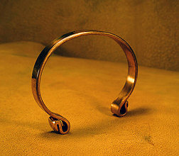 Náramky - keltský medený náramok (šírka: 6 mm) - 12106122_