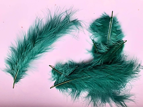 Suroviny - Pštrosie perie-smaragd - 12105399_