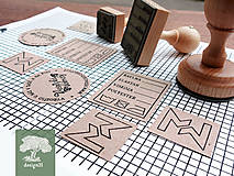 Materiál ručne robený - Pečiatka s vlastným designom - 3x5 cm - 12106364_
