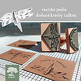 Materiál ručne robený - Pečiatka s vlastným designom - 3x3 cm - 12106367_