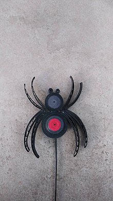 Dekorácie - Pavúk - zapichovačka do kvetináča - 12105531_