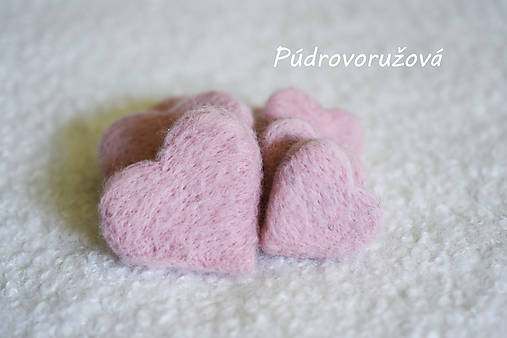 Detské doplnky - Rekvizity na fotenie novorodencov - plstené srdiečka (Veľké srdiečko - púdrovorúžové) - 12109955_