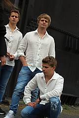 Pánske oblečenie - MILAN ľanová košeľa WHITE - 12113001_
