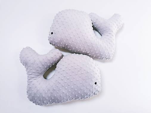 Minky vankúšik - veľryba (Tyrkysová)