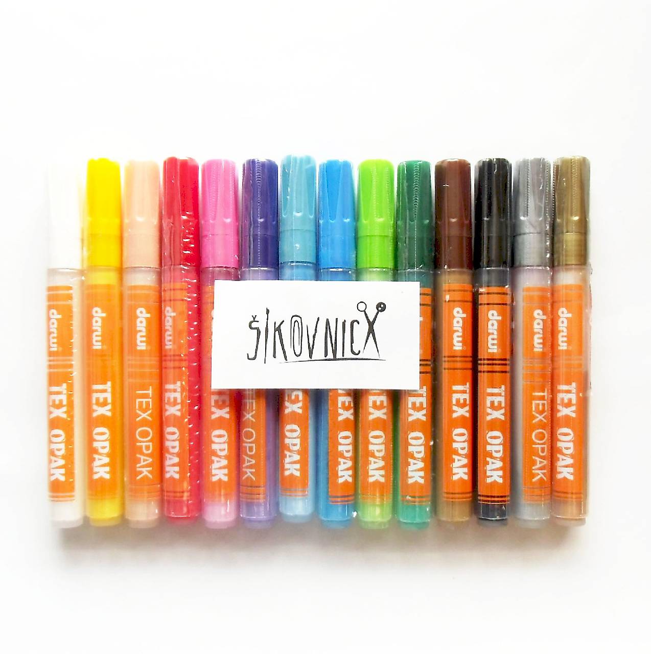 Fixka na tmavý TEXTIL, Darwi opak - 6 ml,  (biela)
