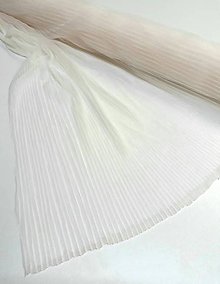 Textil - Plisovaný tyl (Smotanova) - 12111668_