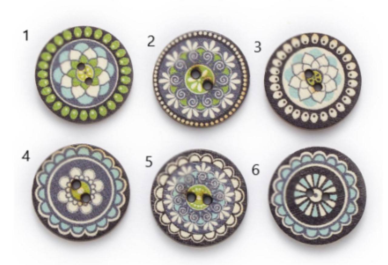 G104 Gombík drevený etno 2 cm