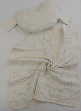 Detský textil - Dečka a vankúšik pre bábätko patchwork biobavlna - 12111881_