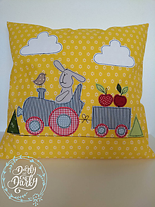 Úžitkový textil - Vankúš Malý traktorista - 12113555_