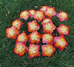 Dekorácie - Keramické kvety veľké - 12111226_