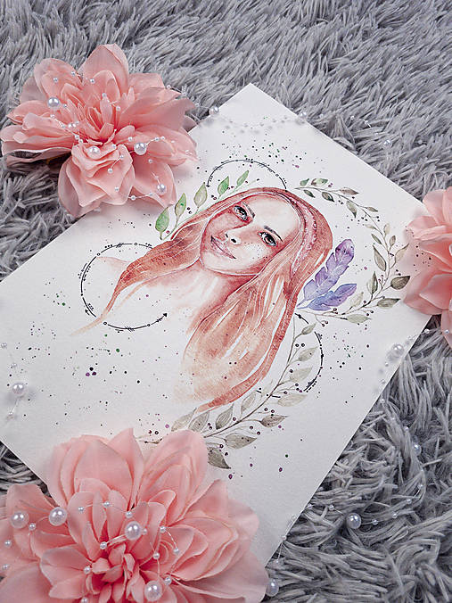 Obrazy - ART Print divožienka - 12114286_