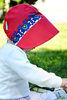 Detské čiapky - Baby čepiec červená Karkulka - 12120102_