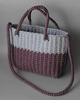 Handmade háčkovaná kabelka z trikotážnej priadze