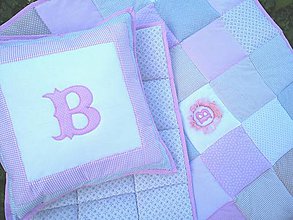 Detský textil - Patchwork súprava Pink Baby B - 12126620_