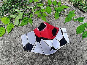 Rúška - Detské tvarované RÚŠKO s drôtikom - nové vzory II. (futbalová lopta) - 12126847_