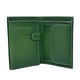 Pánske tašky - Pánska kožená peňaženka v tmavo zelenej farbe, ručne tieňovaná - 12124843_