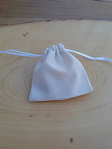 Obalový materiál - Bavlnené vrecúško 8x8 cm - režná svetlá - 12125918_