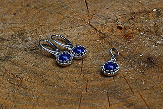 Sady šperkov - Sada Lapis Lazuli Ag 925 rhodiované - 12127569_
