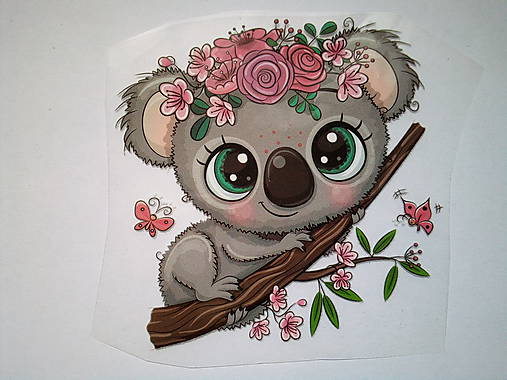 Nazehľovacka Koala S Kvietkami 10x9 8cm Artsheep Sashe Sk Handmade Galanteria