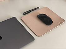 Príbory, varešky, pomôcky - Mouse Pad - Kožená podložka pod myš - 12125330_