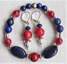 Sady šperkov - Lapis lazuli- variácie - 12130647_