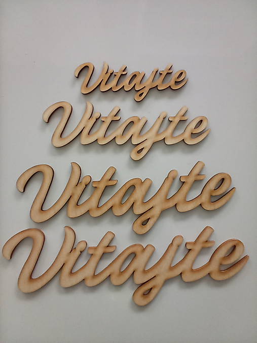 Polotovary -  Drevený výrez Vitajte - 12129703_
