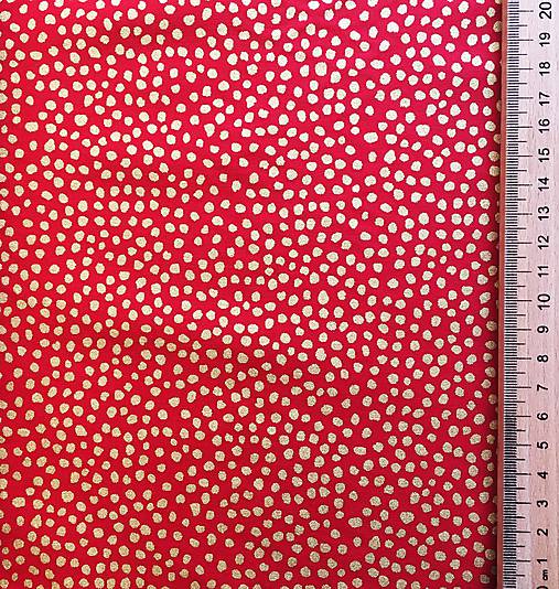 zlaté bodky, 100 % bavlna Anglicko, šírka 140 cm