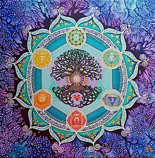 Obrazy - Mandala...Posvätná jednota vesmíru - 12135686_