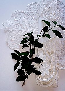 Úžitkový textil - Richelieu- Slávnostná, biela, 107,5 x 62 cm - 12135439_