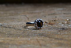 Prstene - Prsteň Tigrie Oko AG 925 rhodiovaný - 12134941_