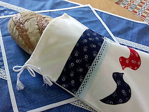 Úžitkový textil - vrecko na chlieb - 12135389_