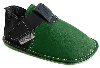 Detské topánky - Capačky so suchým zipsom - avocado - 12140125_