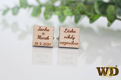 Pánske šperky - Manžetové gombíky pre ženícha - 12139634_