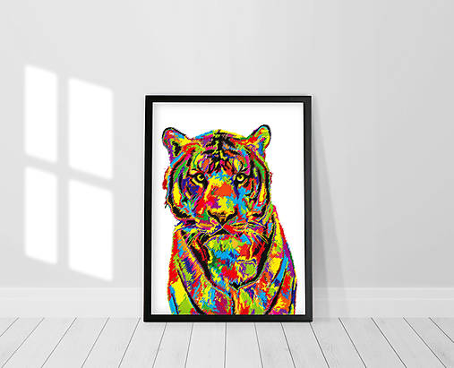 Grafika - Tiger PopArt (Street art) - 12140859_