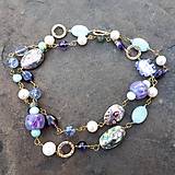 Náhrdelníky - Premenlivá-náhrdelník s paua mušľami - 12140091_