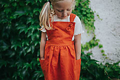 Detské oblečenie - Trakové šaty MILANO (Modrá) - 12145822_