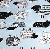 Textil - belasé ovečky, 100 % bavlna Poľsko, šírka 160 cm - 12148407_