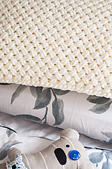 Úžitkový textil - Natur : krémový vankúš - z Puffy Fine - 12148180_