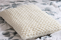Úžitkový textil - Natur : krémový vankúš - z Puffy Fine - 12148181_