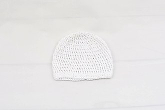 Detské čiapky - Biela letná čiapka BIO/ORGANIC (čistá) - 12149581_